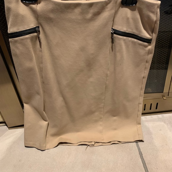 D.jeans 14 stretch skirt front zip pockets back zipper with slit - Picture 1 of 7